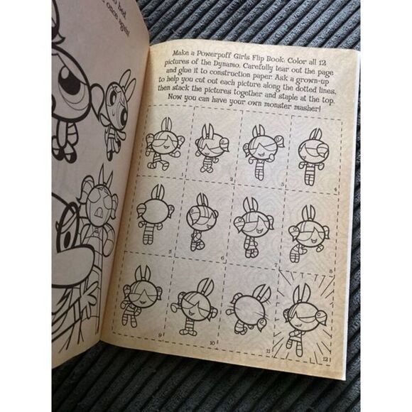 The Powerpuff Girls Coloring Book Y2k New Set With glitter crayons NEW NOS - Picture 2 of 12